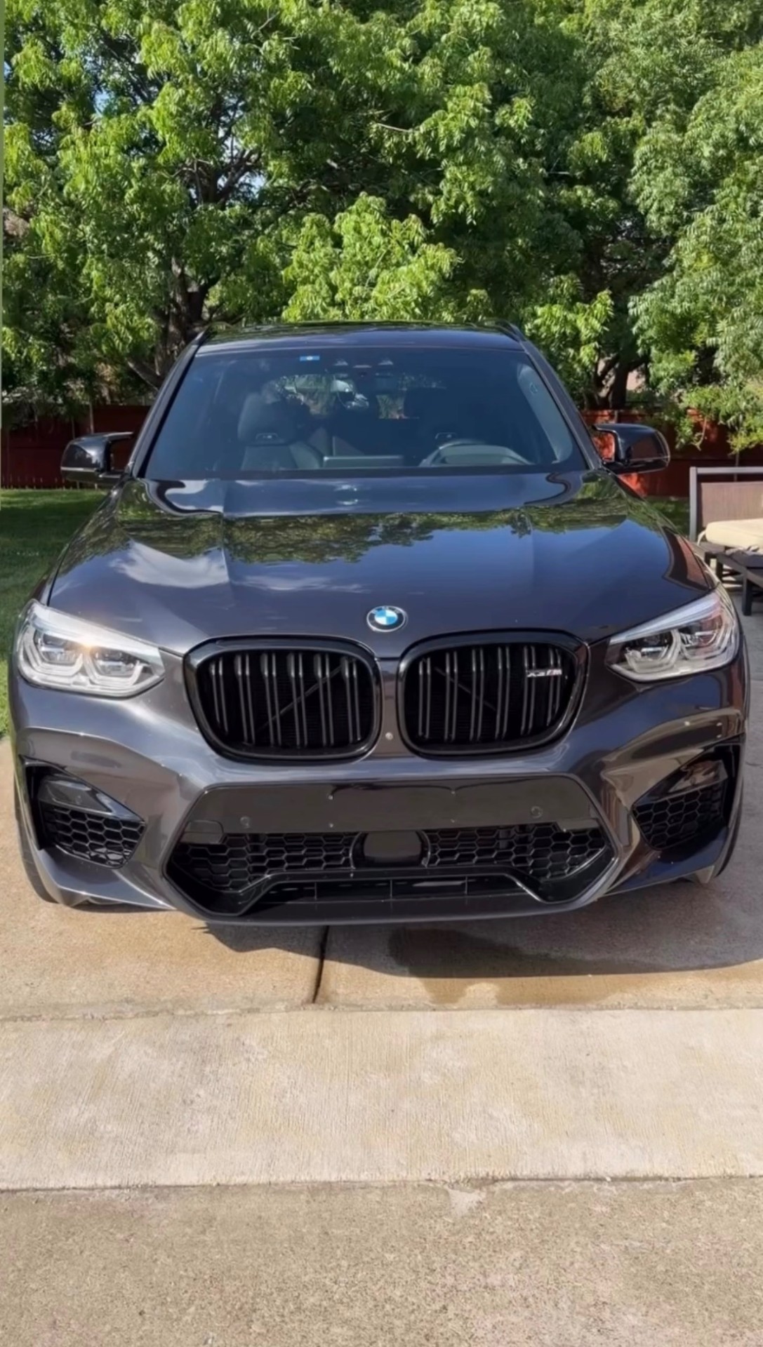 BMW X3M front end after detail